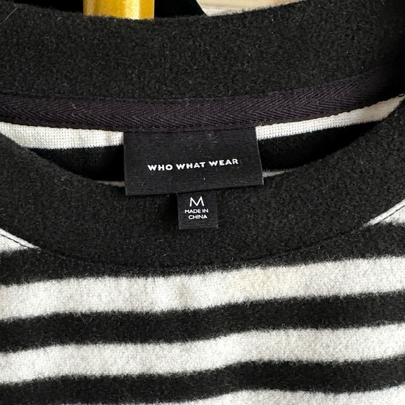 Who What Wear Monochrome Striped Top - Picture 2 of 5